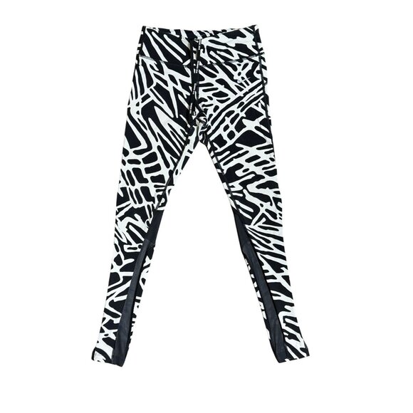 Nike Epic Lux Palm Print White/Black Leggings Dri-FIT Zone Sculpting Pants Sz S - Picture 4 of 13